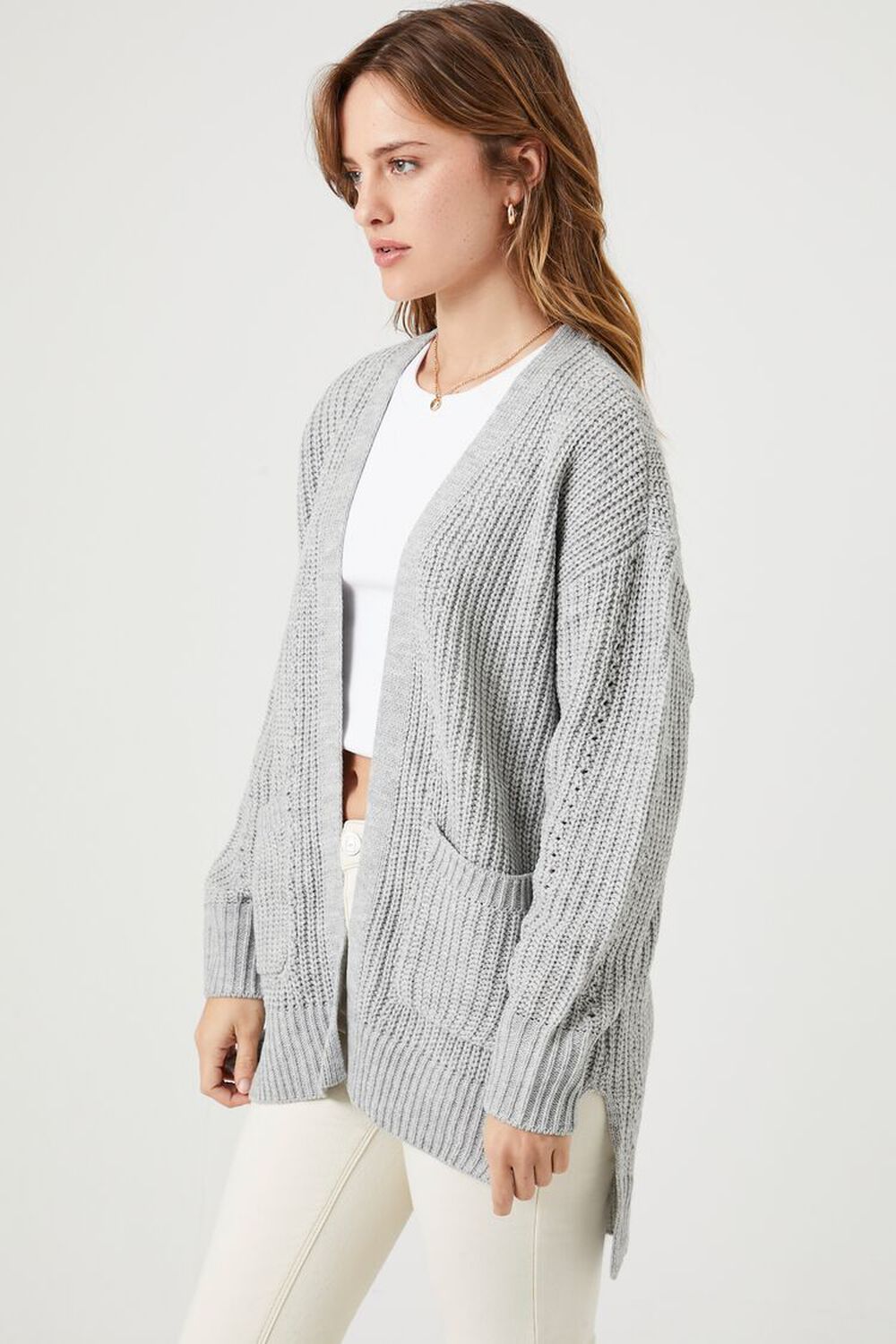 Open-Front Cardigan Sweater